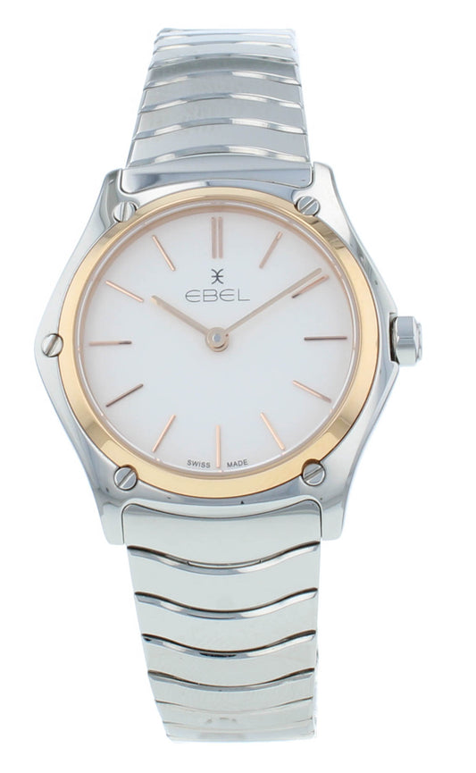 Ebel Sport Classic 29mm Quartz Steel & 18kt Rose Gold Ladies Watch 1216450A