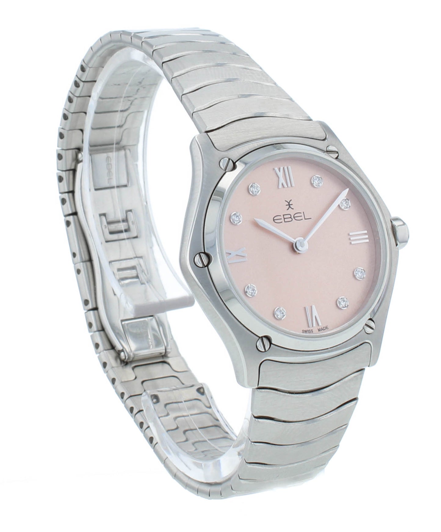 Ebel Sport Classic 29mm Quartz Pink Diamond Dial Ladies Watch 1216444A