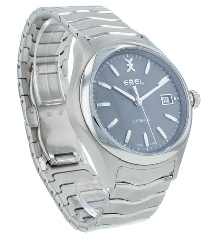 Ebel Wave Automatic 40mm Gray Dial Stainless Steel Men's Watch 1216266