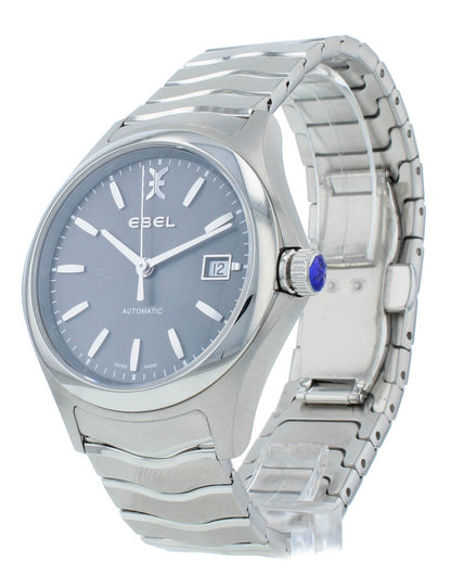 Ebel Wave Automatic 40mm Gray Dial Stainless Steel Men's Watch 1216266