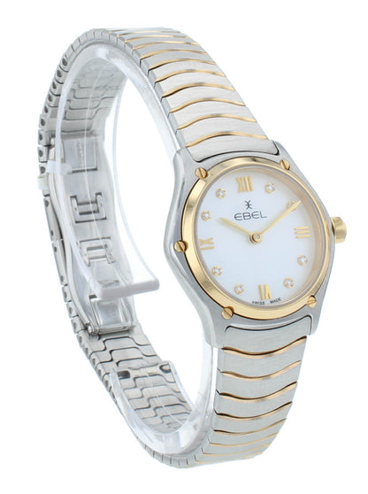 Ebel Sport Classic 24mm Quartz Steel & 18kt Yellow Gold Ladies Watch 1216442A