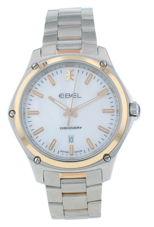 Ebel Discovery 33mm Steel & 18kt Yellow Gold  Quartz Ladies Watch 1216396