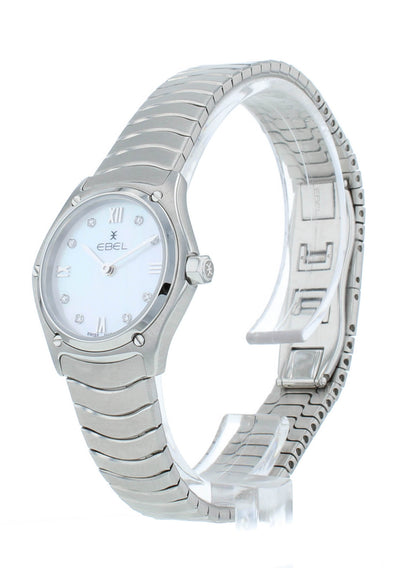 Ebel Sport Classic 24mm Quartz White MOP Dial Diamond Ladies Watch 1216474A