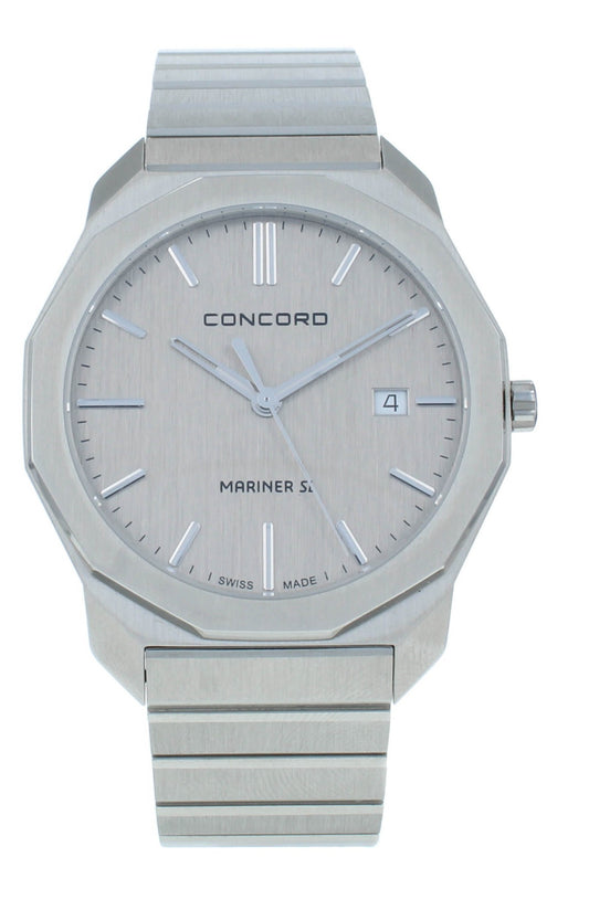 Concord Mariner Quartz Stainless Steel Silver Dial 40mm Men's Watch 320473