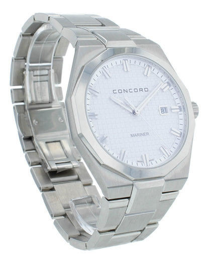 Concord Mariner Quartz Stainless Steel Silver Dial 41mm Men's Watch 320376