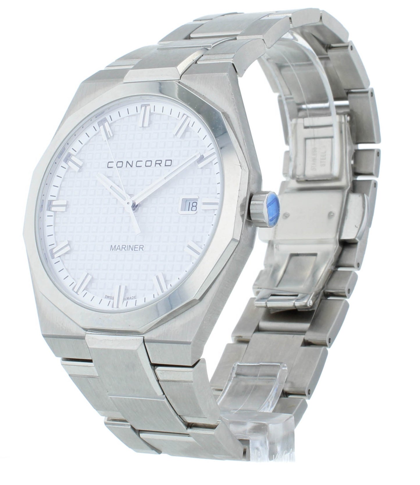 Concord Mariner Quartz Stainless Steel Silver Dial 41mm Men's Watch 320376