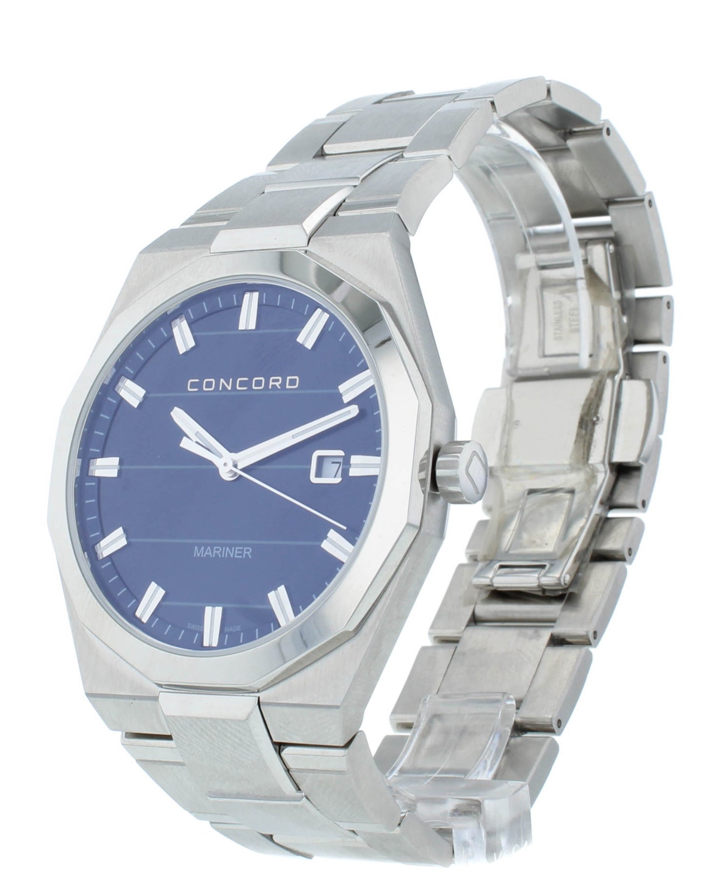 Concord Mariner Quartz Stainless Steel Blue Dial 41mm Men's Watch 320301