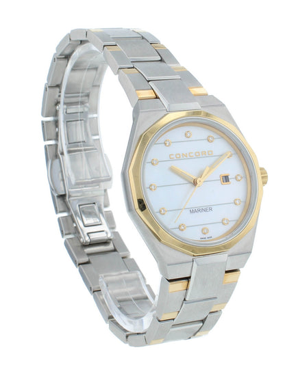 Concord Mariner Quartz Steel & 18kt Yellow Gold 30mm Ladies Watch 320460