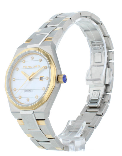 Concord Mariner Quartz Steel & 18kt Yellow Gold 30mm Ladies Watch 320460