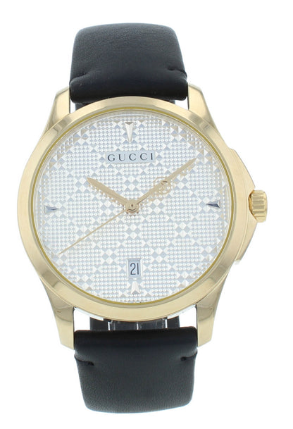 Gucci G-Timeless 38mm Quartz Stainless Steel Silver Dial Men's Watch YA1264027