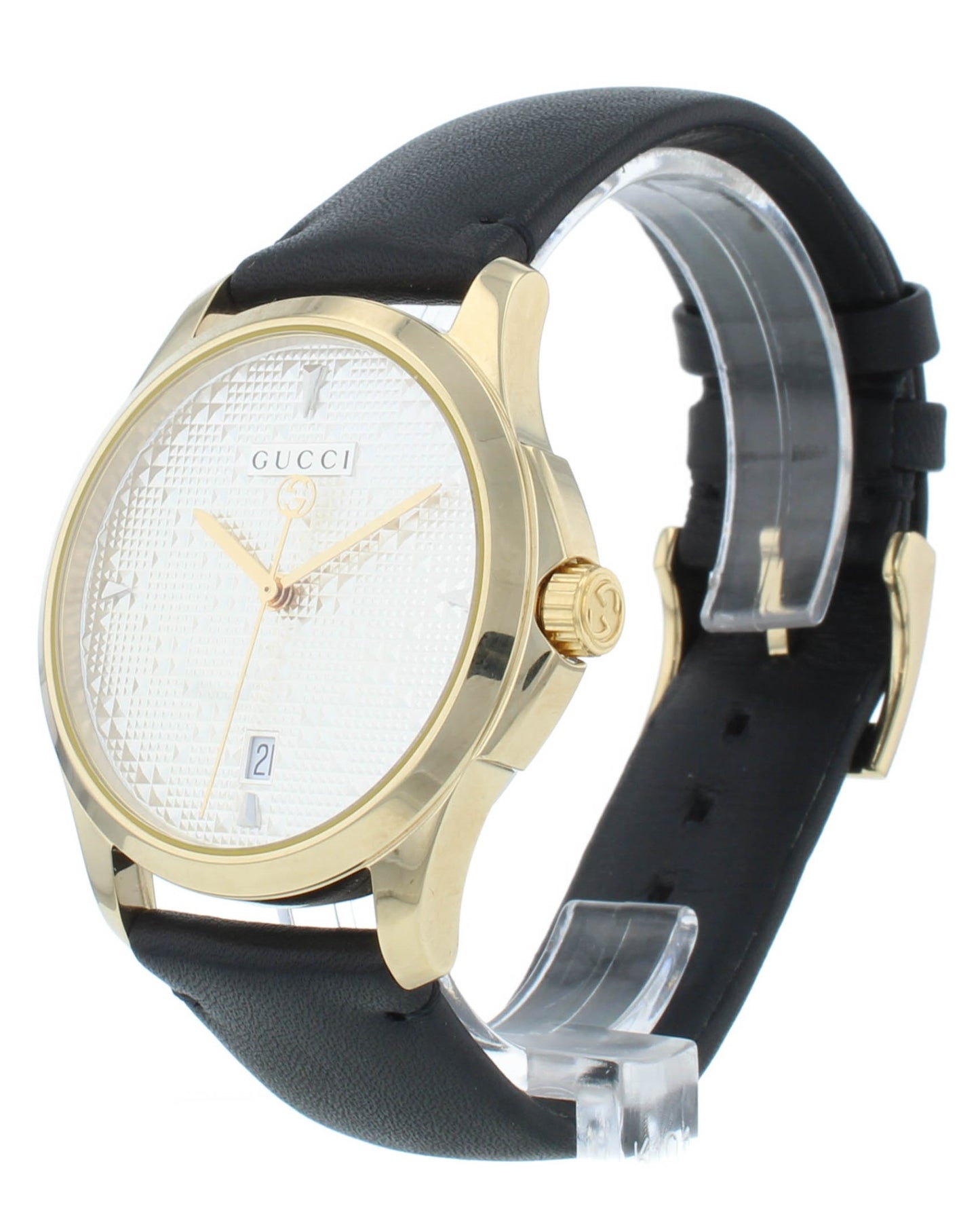 Gucci G-Timeless 38mm Quartz Stainless Steel Silver Dial Men's Watch YA1264027