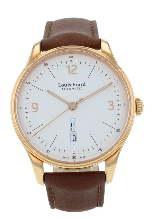 Louis Erard Heritage Day Date Auto 41mm White Dial Men's Watch 72288PR11.BVR01