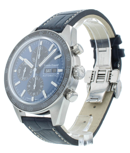 Louis Erard Heritage 44mm Chrono Auto Blue Dial Men's Watch 78109AA35.BDC155