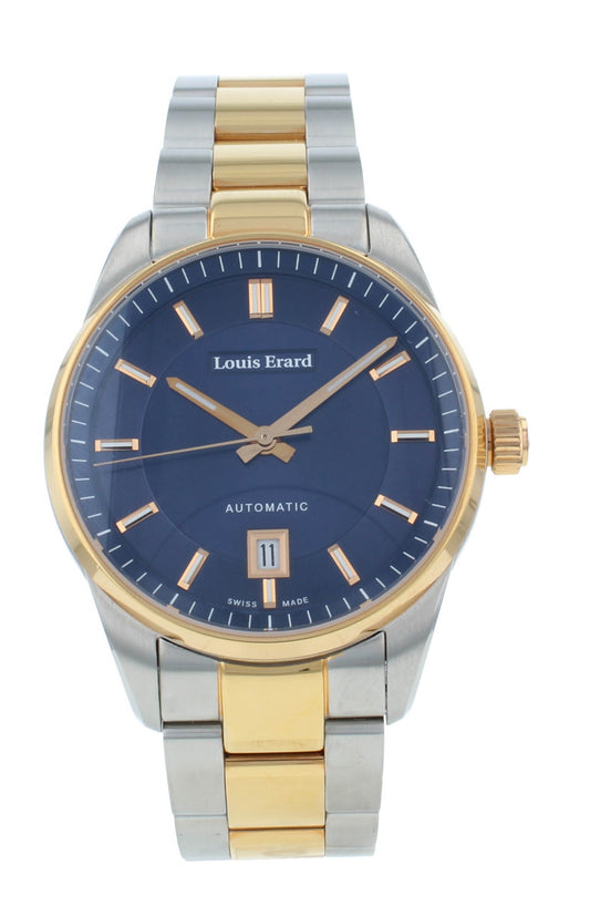 Louis Erard Heritage Two-Tone Blue Dial 40mm Auto Men's Watch 69101AB75.BMA21