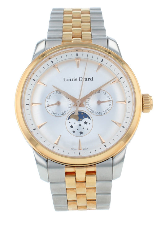 Louis Erard Heritage 42mm Two-Tone Moon Phase Quartz Men's Watch 14910AB11.BMA40