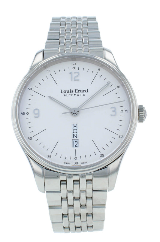 Louis Erard Heritage 41mm Auto White Dial Day Date Men's Watch 72288AA01.BMA88