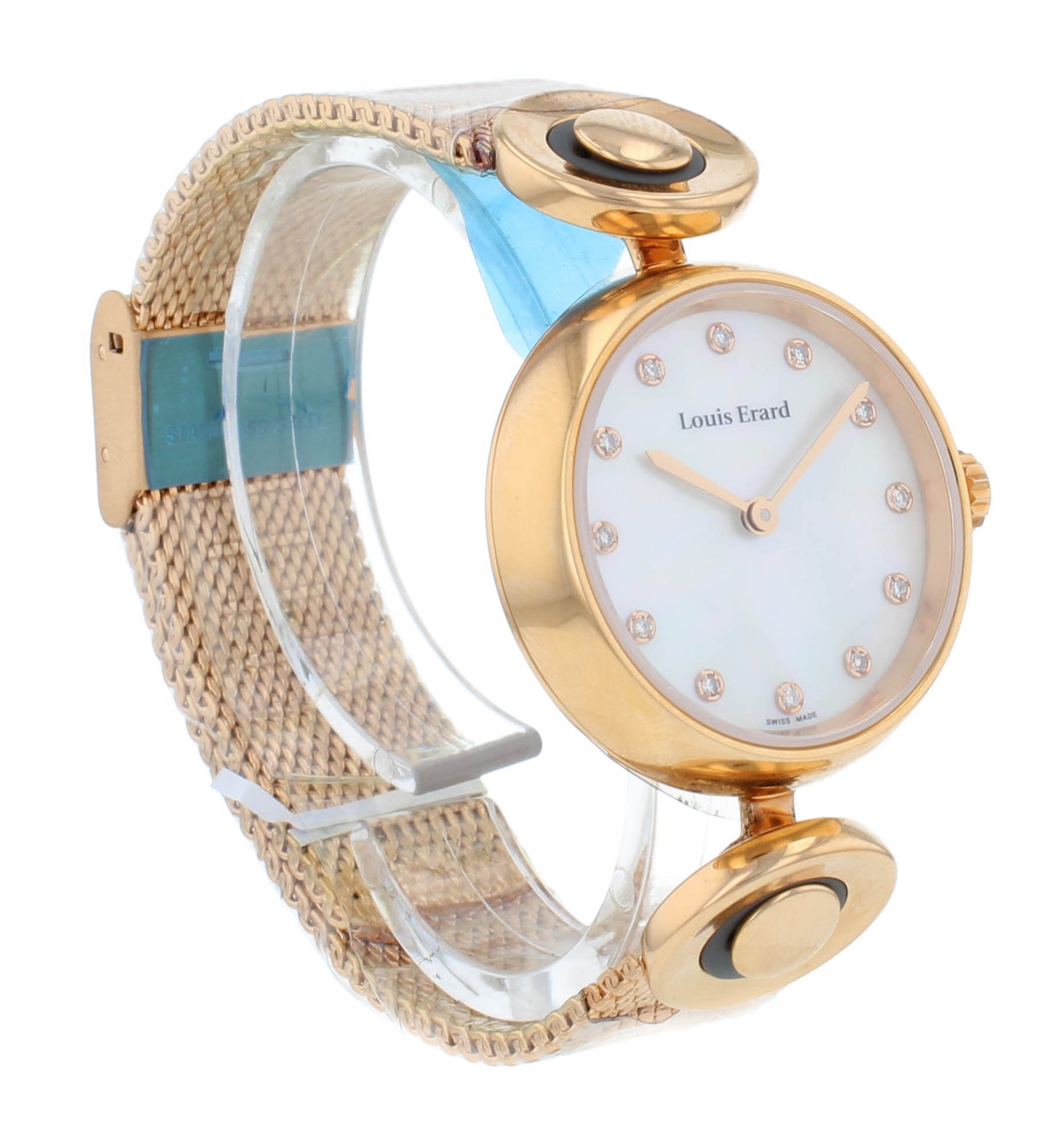 Louis Erard Romance 30mm White Diamond Dial Quartz Ladies Watch 19830PR24.SETPR1