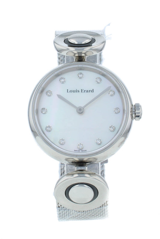 Louis Erard Romance 30mm Diamond Dial Quartz Ladies Watch 19830AA14.SETAA1