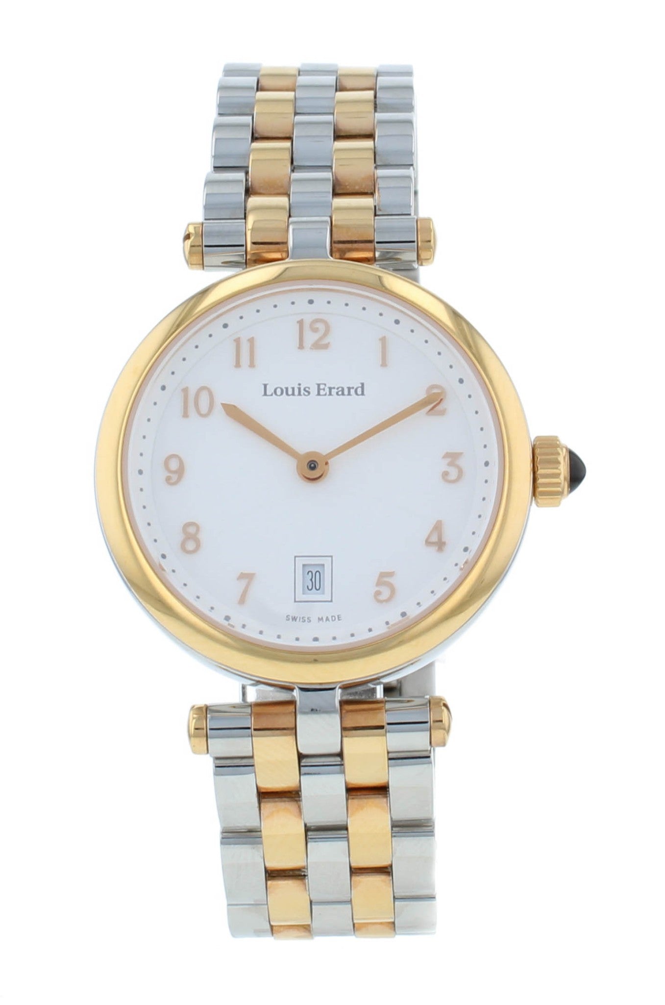 Louis Erard Romance 30mm Quartz Two-Tone White Dial Ladies Watch 10800AB40.BMA26