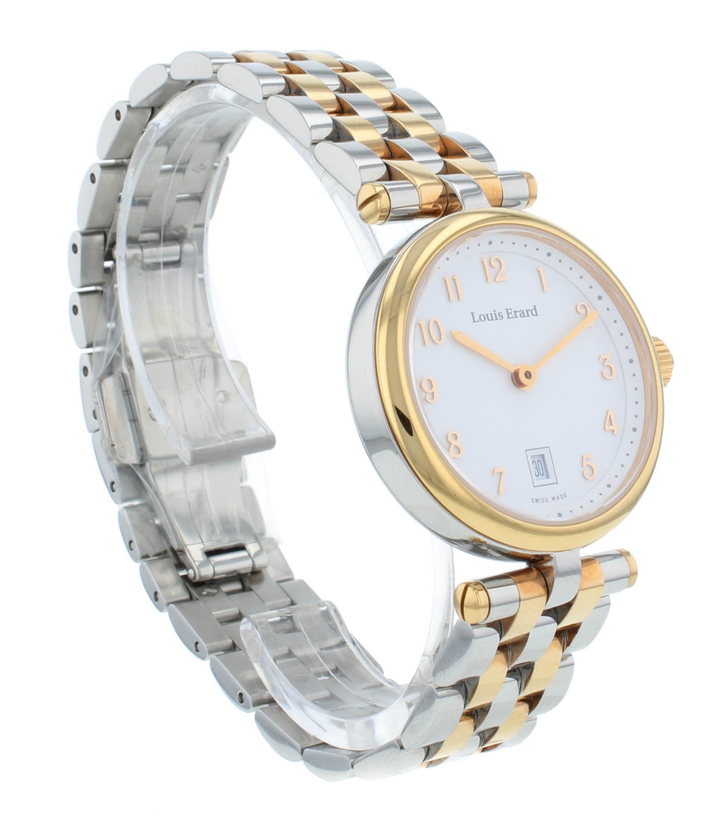 Louis Erard Romance 30mm Quartz Two-Tone White Dial Ladies Watch 10800AB40.BMA26