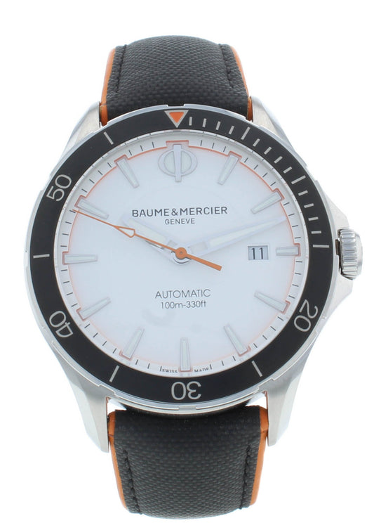 Baume & Mercier Clifton Club White Dial 42mm Automatic Men's Watch M0A10337