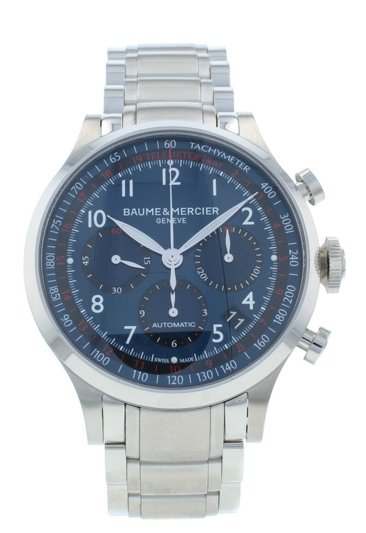 Baume & Mercier Capeland Chronograph Blue Dial 42mm Auto Men's Watch M0A10066