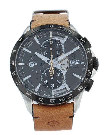 Baume & Mercier Clifton Club 44mm Chrono Gray Dial Auto Men's Watch M0A10402