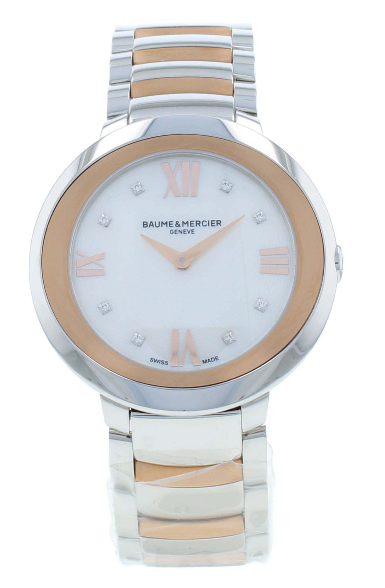 Baume & Mercier Promesse 34mm Quartz MOP Diamond Dial Ladies Watch M0A10252