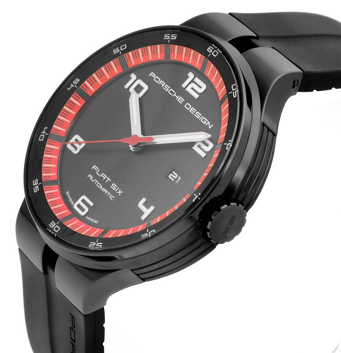 Porsche Design Flat Six 44mm Black Dial Automatic Men’s Watch P.635043441254