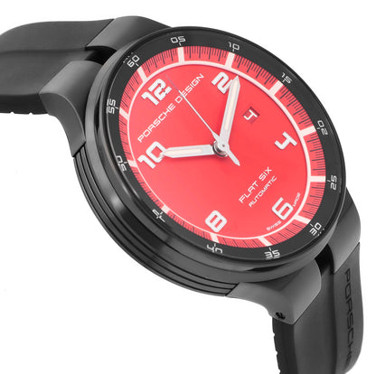 Porsche Design Flat Six 44mm Red Dial Automatic Men’s Watch P.635043741254