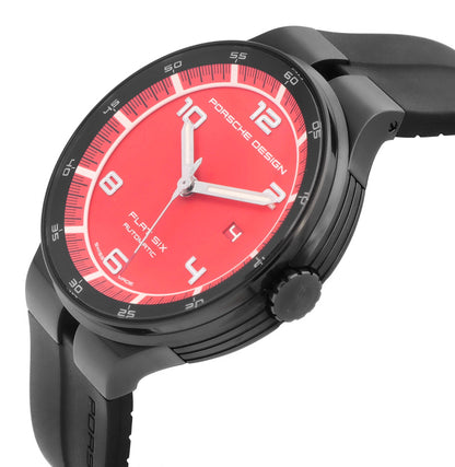 Porsche Design Flat Six 44mm Red Dial Automatic Men’s Watch P.635043741254