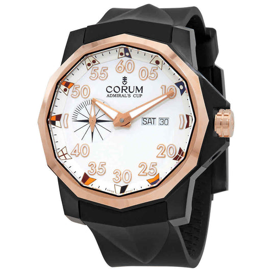 Corum Admirals Cup Competition White Dial Automatic 48mm Men's Watch A690/04315