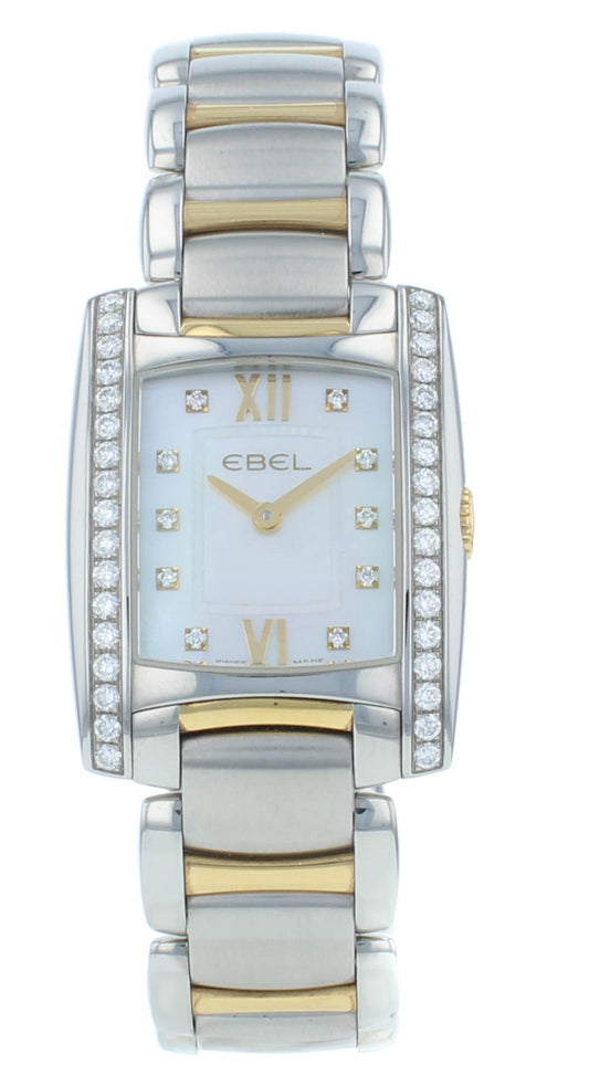 Ebel Brasilia Quartz 23.7mm Steel & 18kt Yellow Gold Ladies Watch 1215769