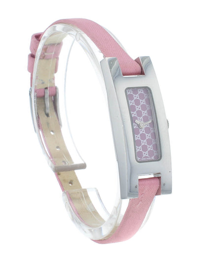 Pre-Owned Gucci 3900L Quartz Stainless Steel 12mm Pink Dial & Strap Ladies Watch