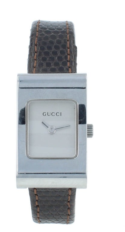 Pre-Owned Gucci 2300L Quartz Stainless Steel 17mm Silver Dial Ladies Watch