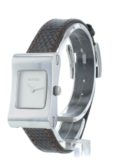 Pre-Owned Gucci 2300L Quartz Stainless Steel 17mm Silver Dial Ladies Watch