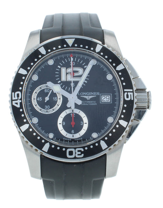 Pre-Owned Longines HydroConquest 41mm Automatic Chrono Men's Watch L3.644.4.56.2