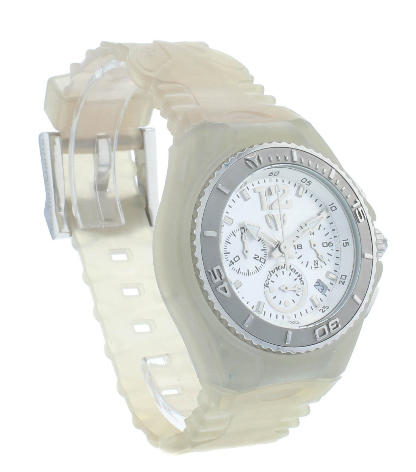 TechnoMarine Cruise Mini Chronograph Silver Dial 34mm Quartz Ladies Watch 109003