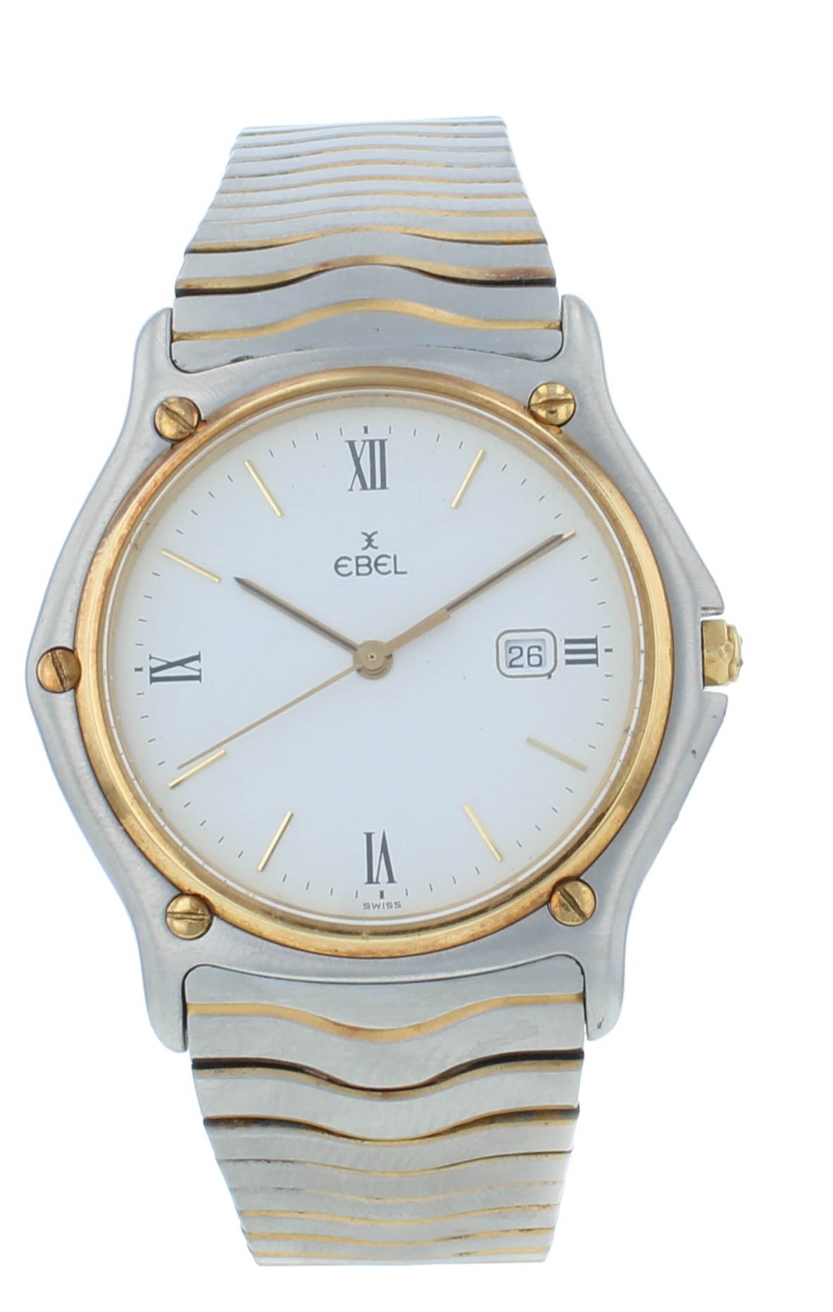 Pre-Owned Ebel Sport Classic 34mm Quartz Steel & 18kt Gold Unisex Watch 183903