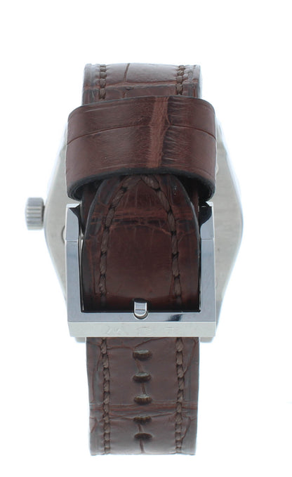 European Panhard M3 35mm Automatic Brown Strap Black Dial Unisex Watch PM3STDSS