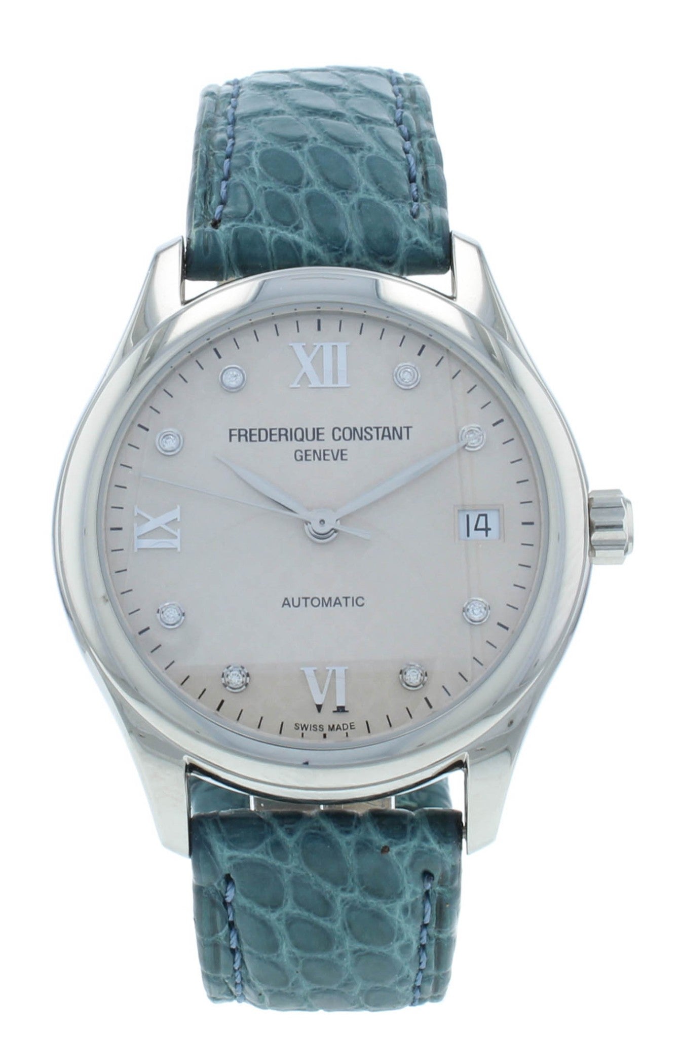 Frederique Constant Automatic 36mm Grey Diamond Dial Ladies Watch FC-303LGD3B6