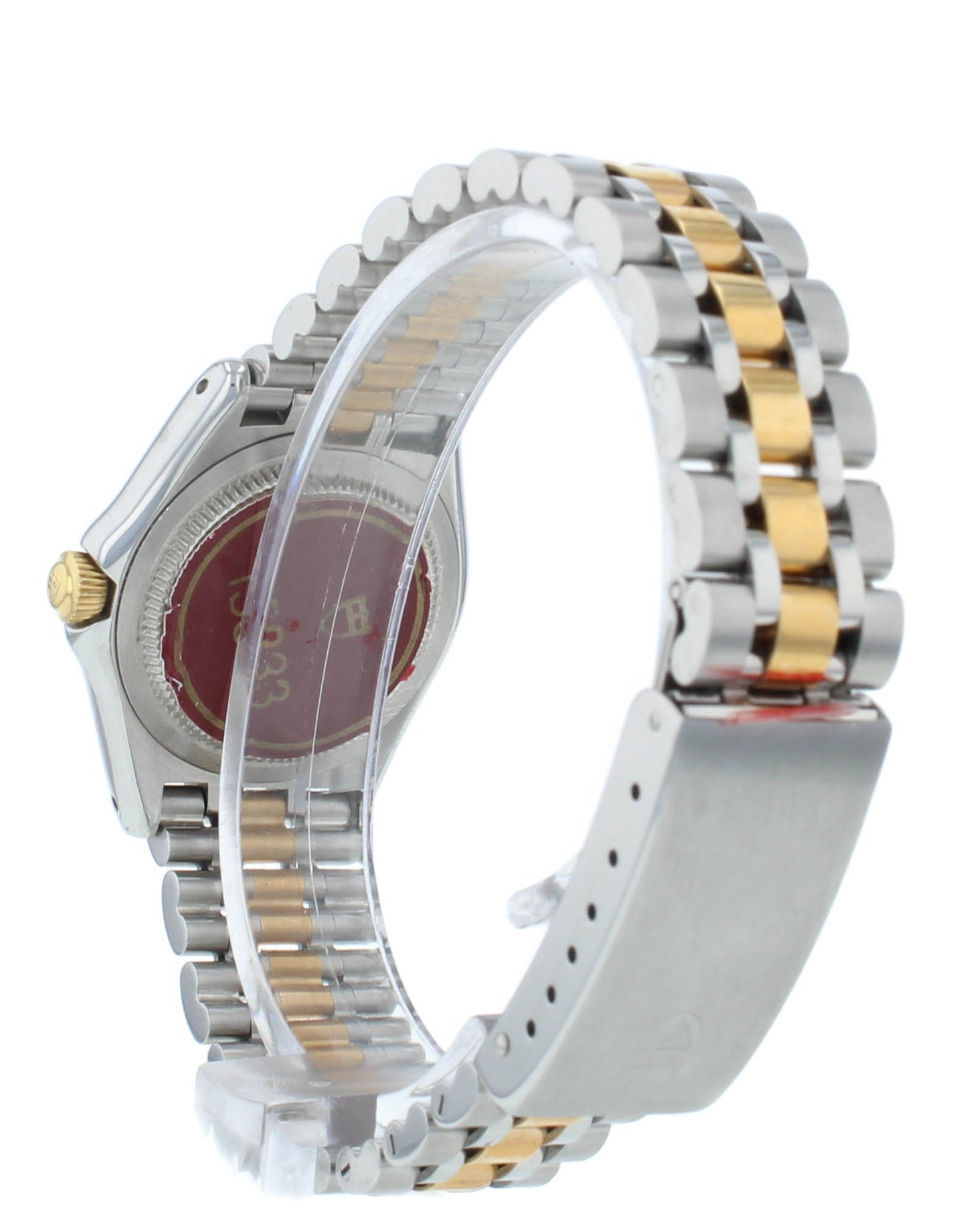 Tudor Monarch Steel & 18kt Gold White Dial 27mm Quartz Ladies Watch 15833