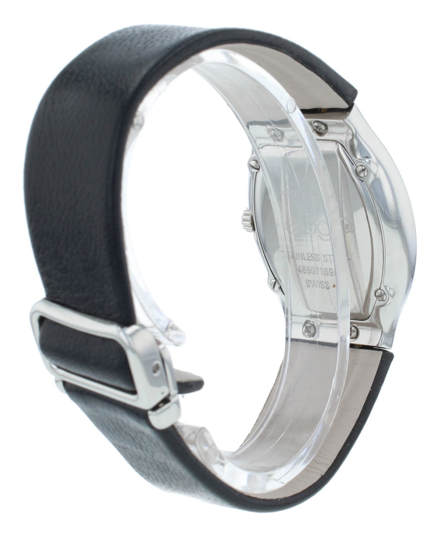 Pre-Owned Ebel Beluga Tonneau 29mm Quartz Black Dial Ladies Watch 9175G31