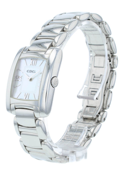 Ebel Brasilia Quartz 23.7mm White MOP Dial Stainless Steel Ladies Watch 9976M22