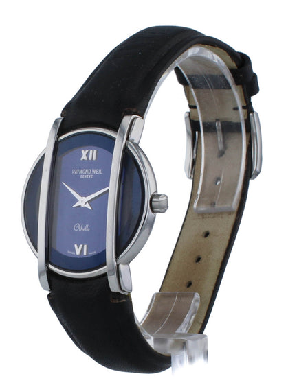 Raymond Weil Othello Blue Dial 28mm Leather Strap Ladies Watch 2011-STC-00580