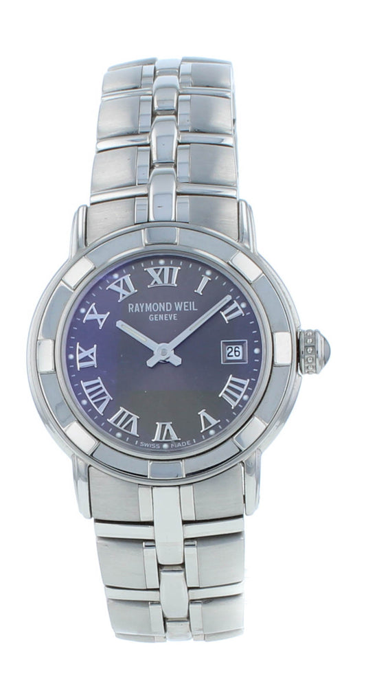 Raymond Weil Parsifal 27mm Silver Dial Quartz Steel Ladies Watch 9441-ST-97081