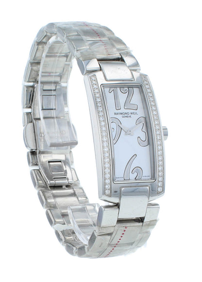 Raymond Weil Shine White Diamond Dial Quartz 19mm Ladies Watch 1500-ST1-05303