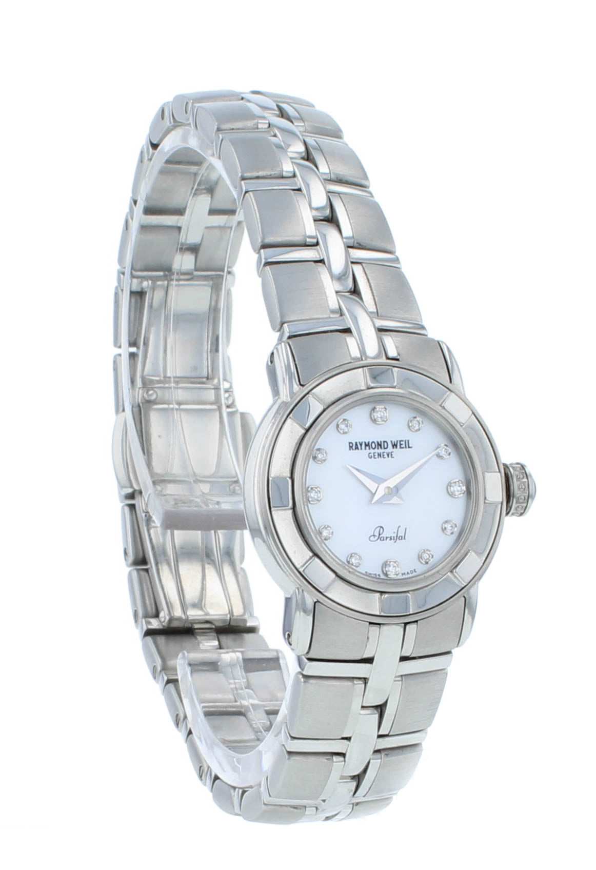 Raymond Weil Parsifal 23mm Quartz Diamond Steel Ladies Watch 9641-ST-97081