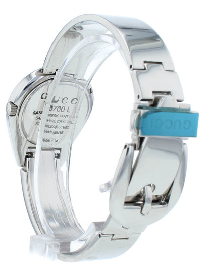 Pre-Owned Gucci 6700L 26mm Quartz Silver Dial Stainless Steel Ladies Watch