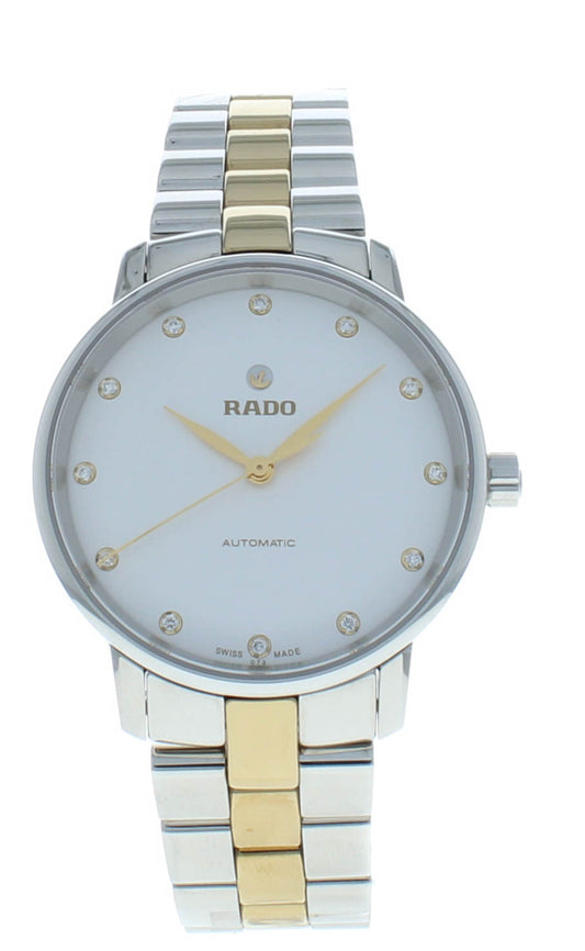 Rado Coupole Classic Automatic White Dial Two-Tone Ladies Watch R22862732